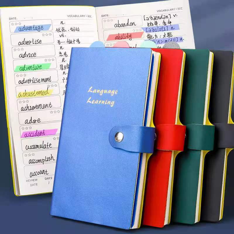 Kaba Bear Inglés palabras de memoria artefacto portátil de palabras de bolsillo libro de memoria de curva japonesa y coreana