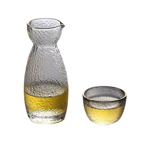 Japanese-style sparrow beak small wine cup wine pot sake pot crystal glass huangjiu wine warmer household wine heating pot wine set