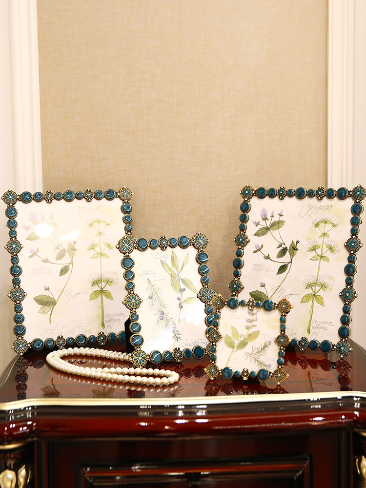 欧式轻奢相框摆台6寸7寸10寸婚纱照相架创意照相片框桌摆