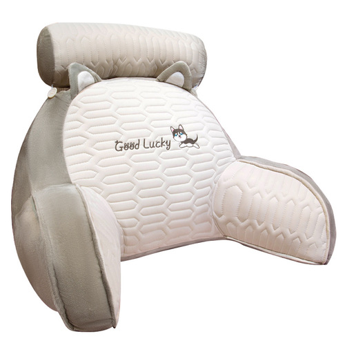 Bedside pillow, bed waist cushion, large back pillow, body pillow, waist pillow, sofa, ice silk latex waist pillow for girls