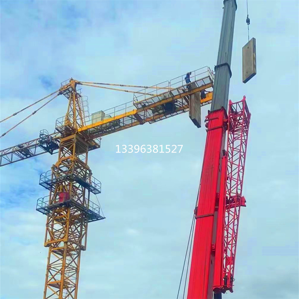 出口中国塔机 塔帽式塔吊 QTZ500 型全变频25吨塔式起重机