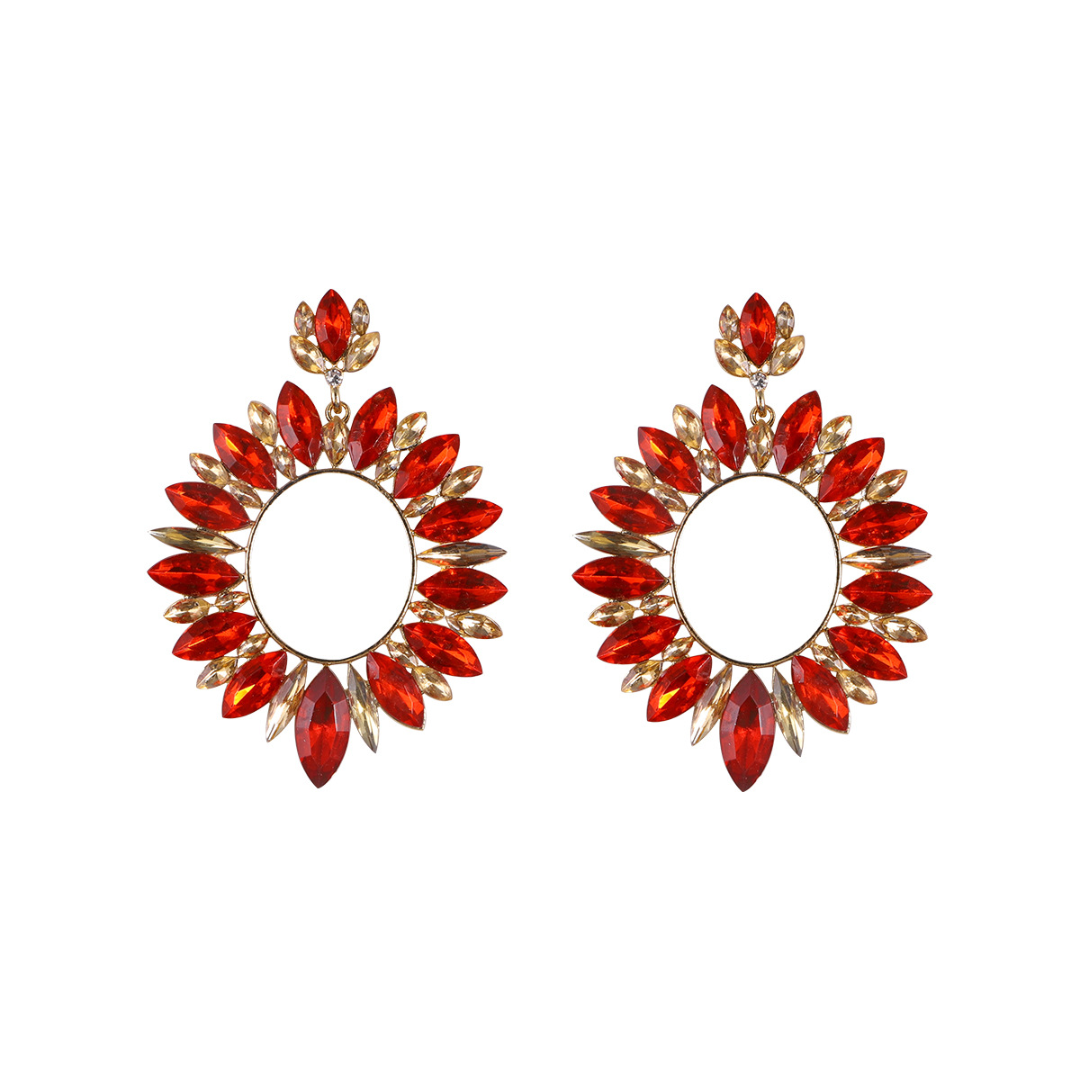 15g Weight Artificial Gemstones Inlay Material Drop Earrings Classification 1 Pair Quantity Daily Occasion Alloy Material Water Droplets Pattern Women'S Gender Rhinestone Design Retro Style Retro Water Droplets Alloy Rhinestone Artificial Gemstones Drop Earrings 1 Pair 8