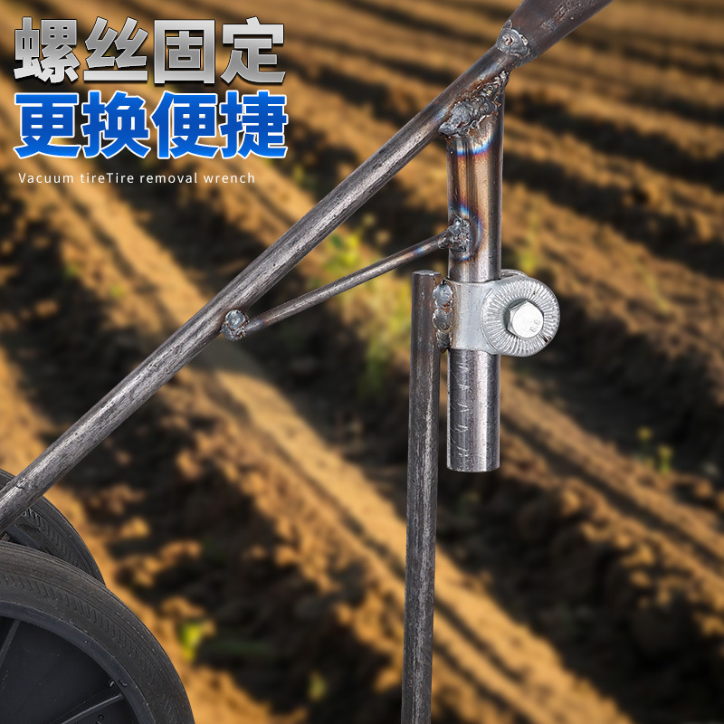 農業用二輪パワープッシュ鋤、除草・土ほぐし鋤、溝堀鋤、平鋤、スリーインワン農業用溝堀鋤|undefined