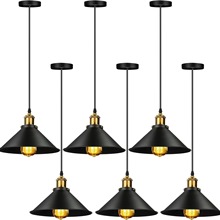 现代简约餐厅吊灯意式极简黑裙灯客厅吧台茶室复古高级感锅盖吊灯