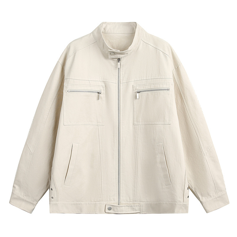 Detroit Vintage American Style Harrington Washed Short Jacket Men's Trendy Brand High Street Niche Casual Executive Style Jacket