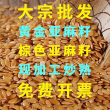 生熟黄金亚麻籽 黄金胡麻籽 胡麻仁棕色亚麻子亚麻籽大全
