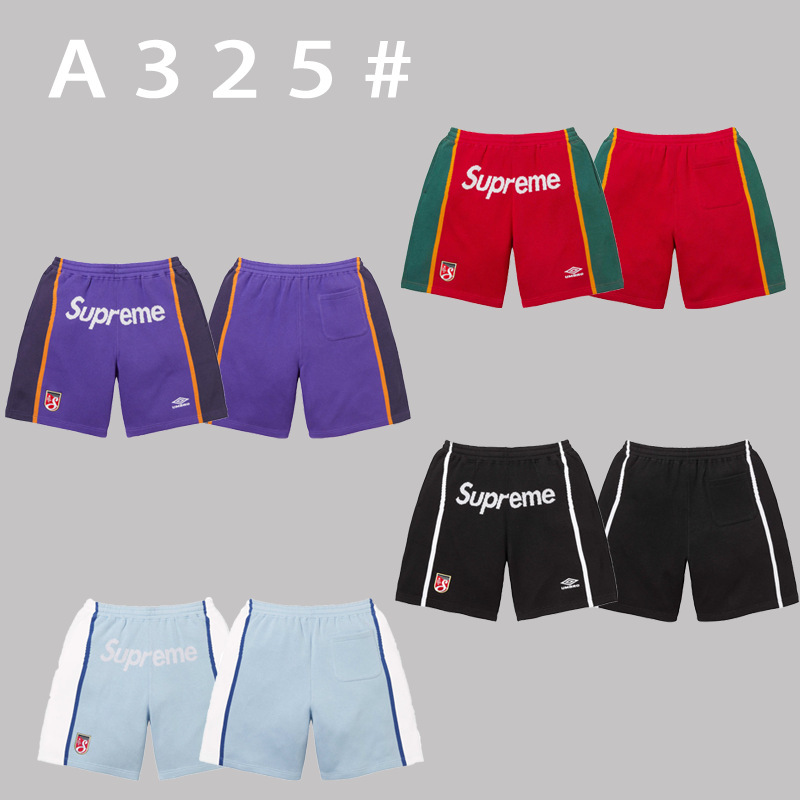 Supreme Collaboration Ss25 American-Style Shorts Football Pants Training Wear Patchwork Knit Pants Unisex Couple Summer Supreme Collaboration Ss25 American-Style Shorts Football Pants Training Wear Patchwork Knit Pants Unisex Couple Summer