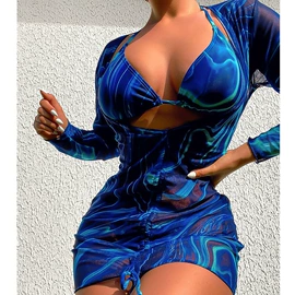 比基尼;连体泳衣;三件套泳装