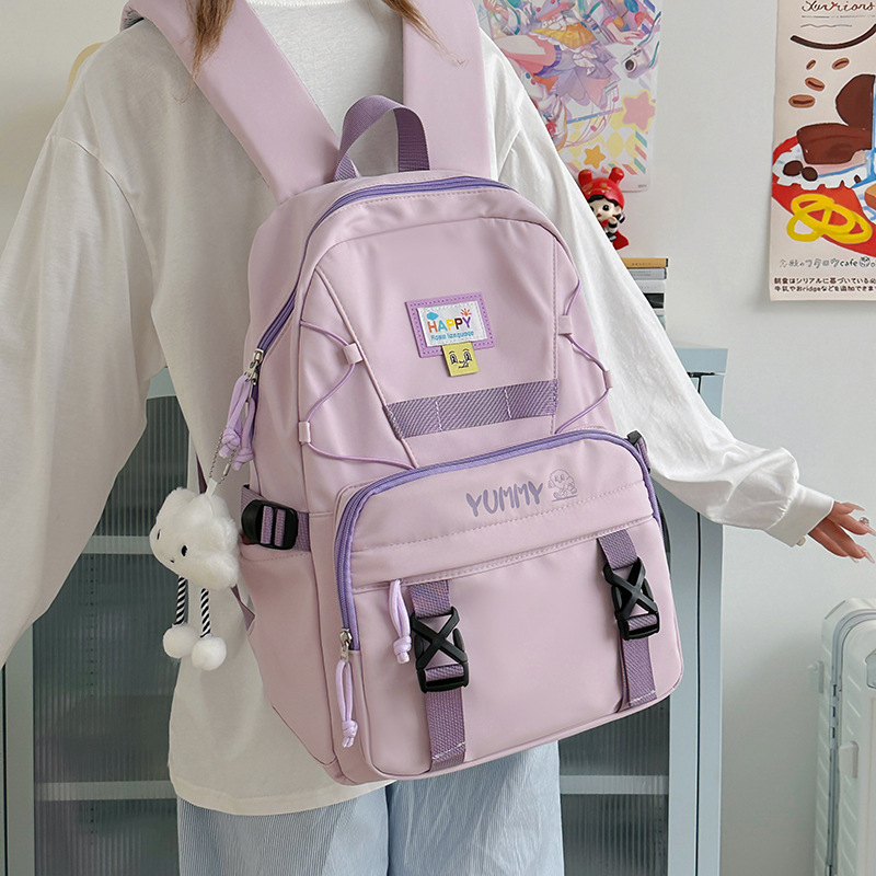 Mochila escolar de gran capacidad para mujer, estudiante de secundaria de todo fósforo, mochila para estudiantes universitarios, mochila escolar para estudiantes de marca de moda simple de Mori