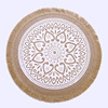 Handmade woven cushion rice meal pads thermal pad cotton and linen pad decorative cushions shooting props virtue cushion