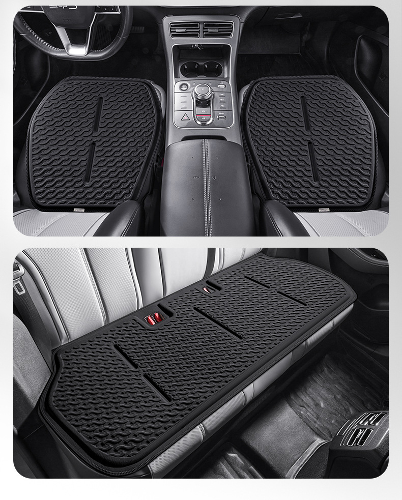 Amazon Car Four Seasons Ice Sensation Fabric Gel Three-Piece Set Car Seat Cushion Cooling Pad Butt Cushion Cooling Mat Seat Cushion