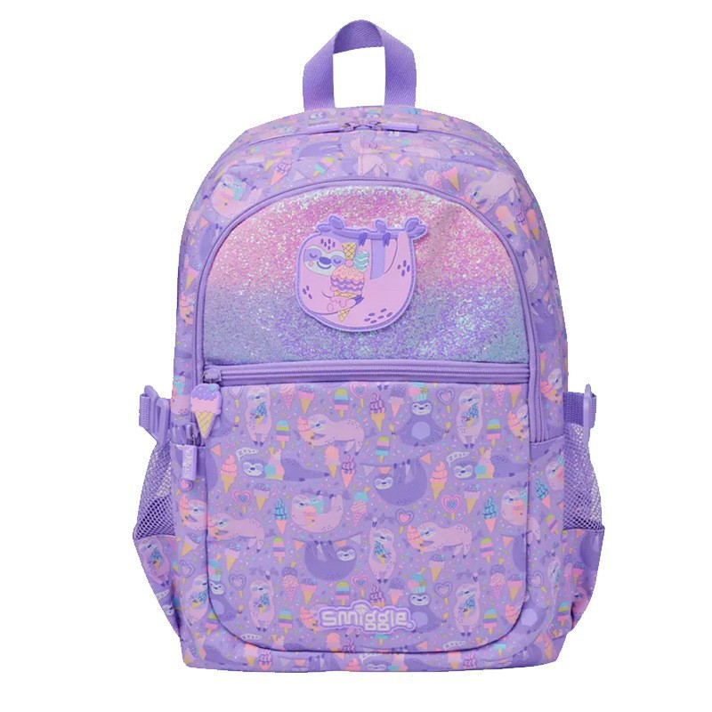 Smiggle grande kt Stitch mochila de gran capacidad de descompresión de doble hombro de dibujos animados