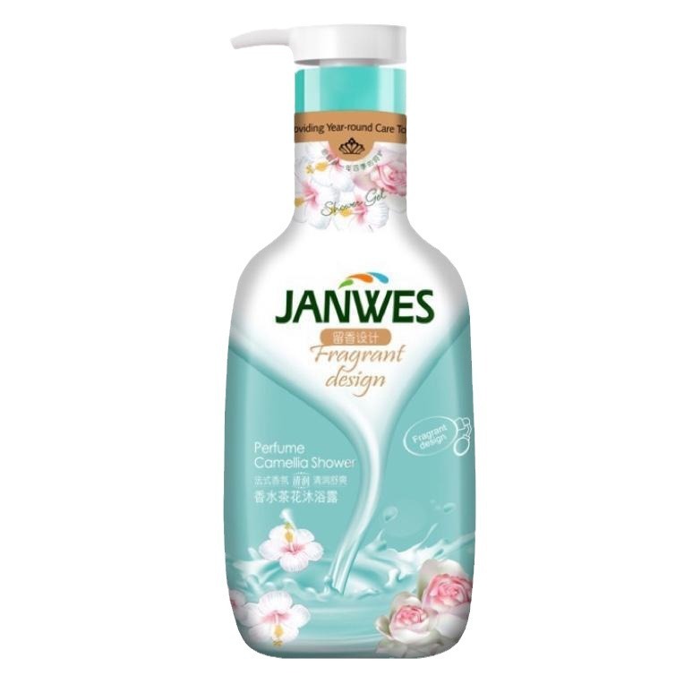 Janevis シャワージェル 1L シアバター フレンチフレグランス 48時間爽やかなローズの香りの香水シャワージェル|undefined