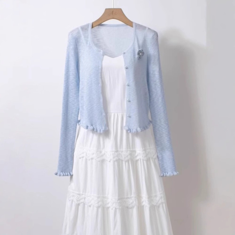 Super Fairy Temperament Knitted Jacket for Women Spring New Fashion Cardigan Sweater Super Fairy Temperament Knitted Jacket for Women Spring New Fashion Cardigan Sweater