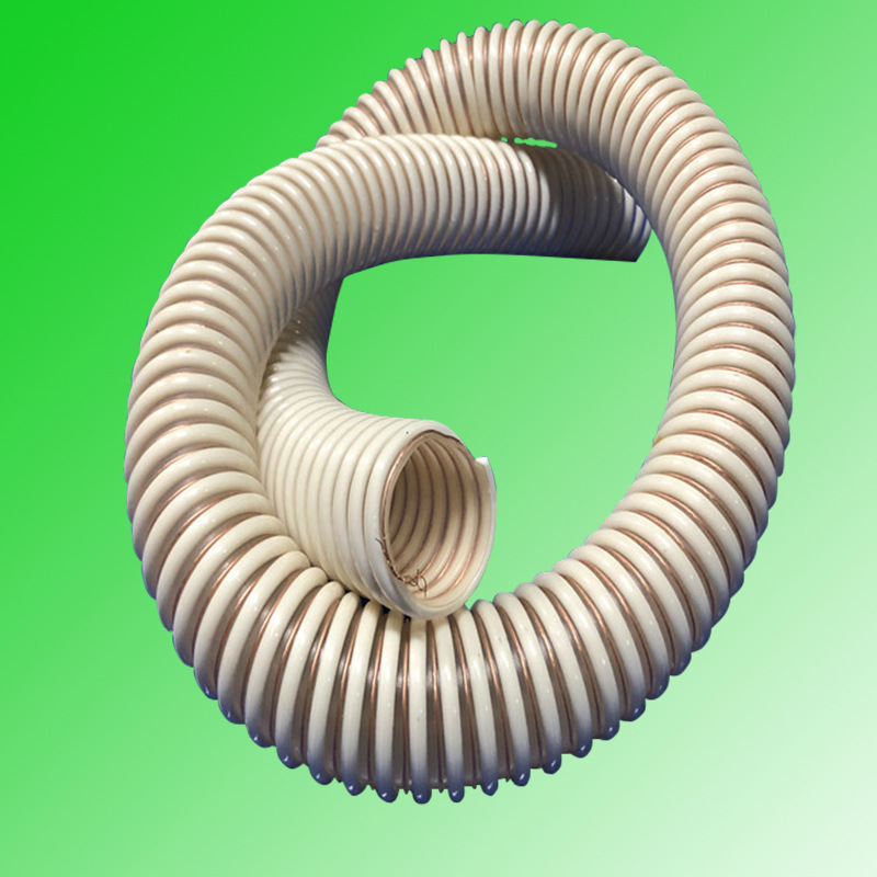 GREATFLEX白TU20耐水解USP抗老化耐低温制药级波纹PU塑筋软管定制