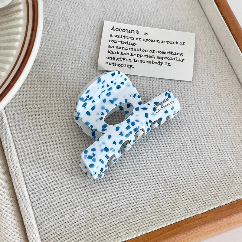 Gran clip de agarre de ácido acético retrógrado francés, clip de pescado, clip de cabello sofisticado, clip de cabello de alta calidad, pinza de cabello para el cabello.