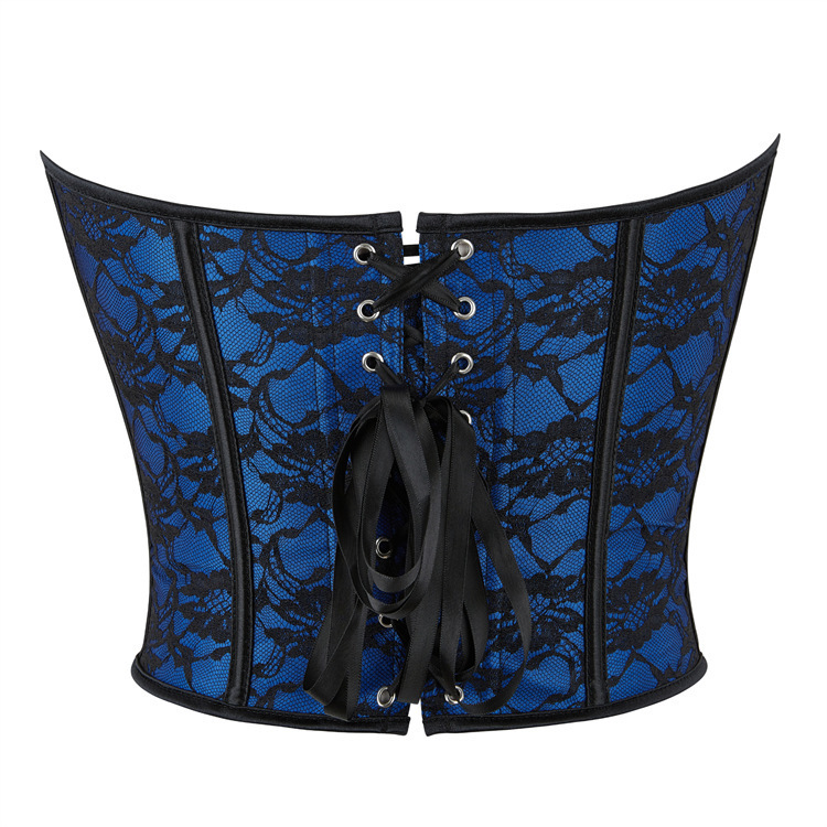 Nuevo patrón de botón azul oscuro de una sola fila para limpiar el pecho de soporte de pecho sexy vestido de mujer Amazon AliExpress