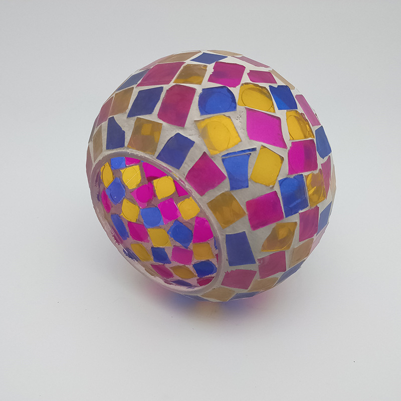 クロスボーダーソーラー太陽光缶パープルローズイエローキャンプランプモザイク風景ランプ屋外ガーデンランプシンプルなパーソナライズされたランプ