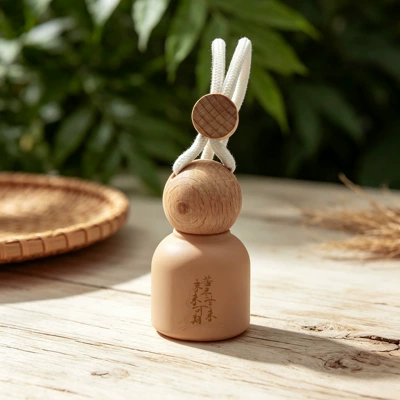 bottle, solid color matte diffuser | Car hanging