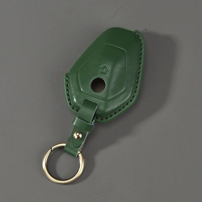 Car key bag – Modification - green-round-buckle
