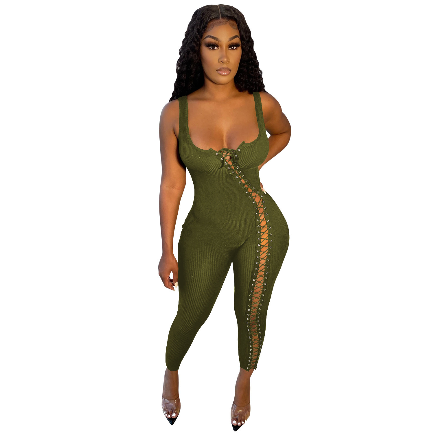C5245 Amazon AliExpress Ebay Europa y América de moda de mujer verano nuevo sexy correa hueco junk