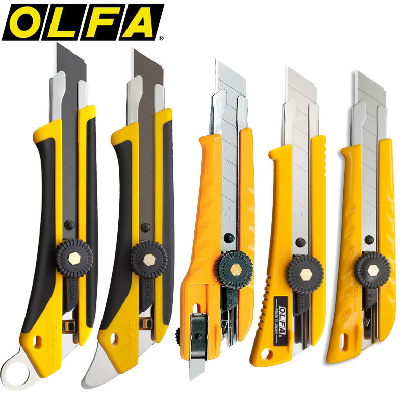 OLFA爱利华日本经典美工刀18mm重型切割刀工业可替换刀家用工具刀
