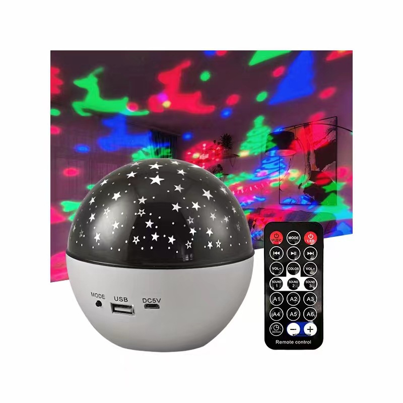 Lámpara proyectora de cielo estrellado con altavoz Bluetooth, luz nocturna romántica y regalo de cumpleaños