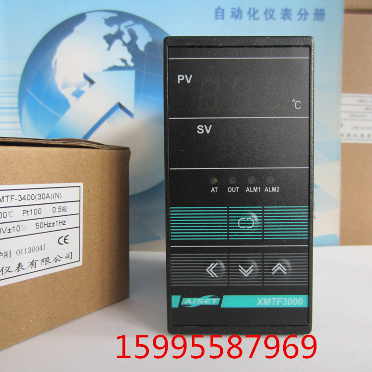 AISET上海亚泰仪表温控仪XMTF3000温控器XMTF-3400(30A)N PT100