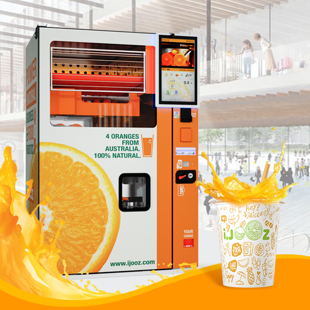 工厂直销艾聚斯IJOOZ自助售货机自助橙汁贩卖机
