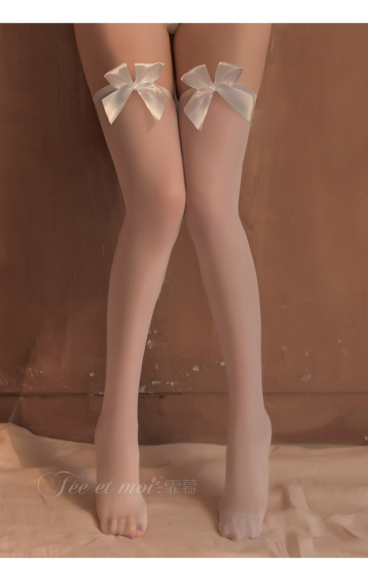 Feimu Black and White Stockings for Women, Adult Hosiery, Bagged — detail image 30