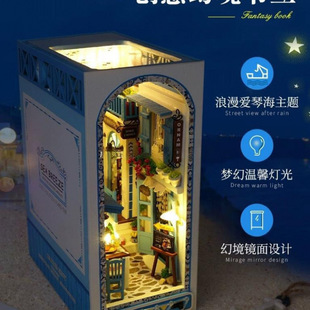 Diy Handmade Cabin Assembled 3D Pop-up Book Stand Model Microscale Scene Valentine's Day Birthday Gift Ornaments for Women