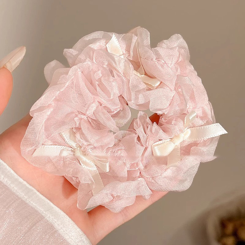 Anillo de cabello perezoso coreano cuerda de cabeza intestino grande niñas de alto nivel de la sensación de cabello de alta elasticidad correa de cabello de cabello super grande