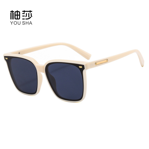 Summer sunglasses, anti-UV sunglasses for men and women,  new big face slimming Korean style trendy Internet celebrity sunglasses