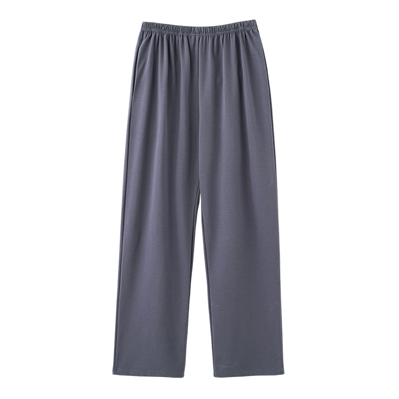 Pantalones de pijama de tamaño grande para hombres primavera y otoño casuales pantalones largos de color sólido para niños adolescentes pantalones caseros sueltos se pueden usar fuera