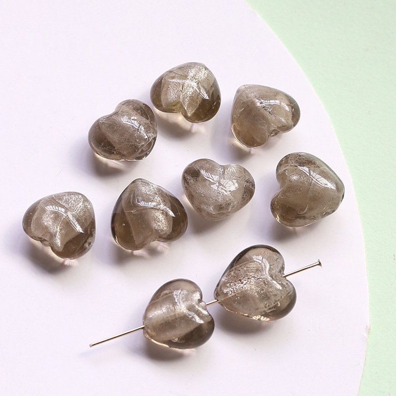60g Weight Beads Jewelry Making Type Beaded Classification 10 PCS/Package Quantity Plastic, Resin Material Heart Shape Pattern All Seasons Season Vacation, Classic Style Style 10 PCS/Package Plastic Resin Heart Shape Beaded Beads 14