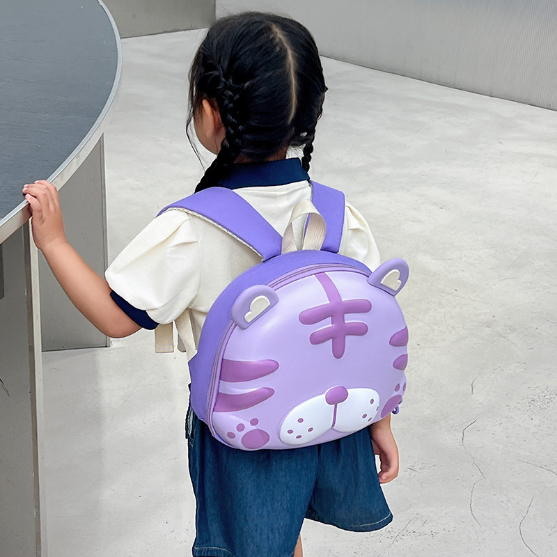 Nueva moda jardín de infantes mochila material EVA tigre de dibujos animados mochila de hombro para niños mochila de viaje casual para niños