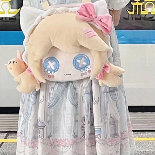三人格毛绒园丁双肩大可爱背包心丽脸少女第五甜美美少女鸥卡通可