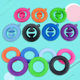 减压玩具厂家直销硅胶握力器 手玩具五指手腕硅胶握力圈灭鼠先锋