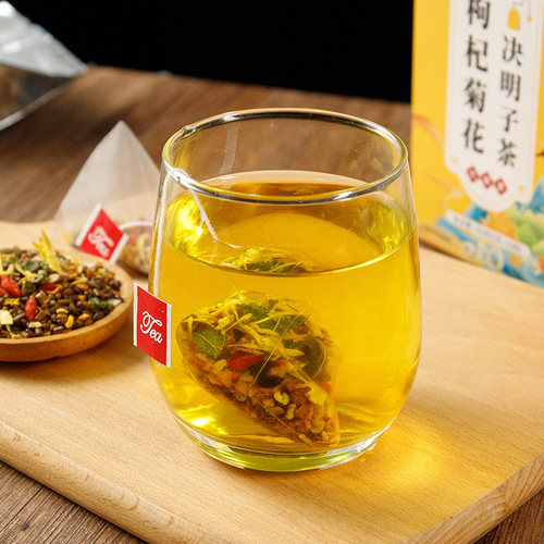 Wolfberry, chrysanthemum, cassia seed tea, burdock root, licorice, tangerine peel tea, triangle bag tea, bulk quantity health tea, drop shipping