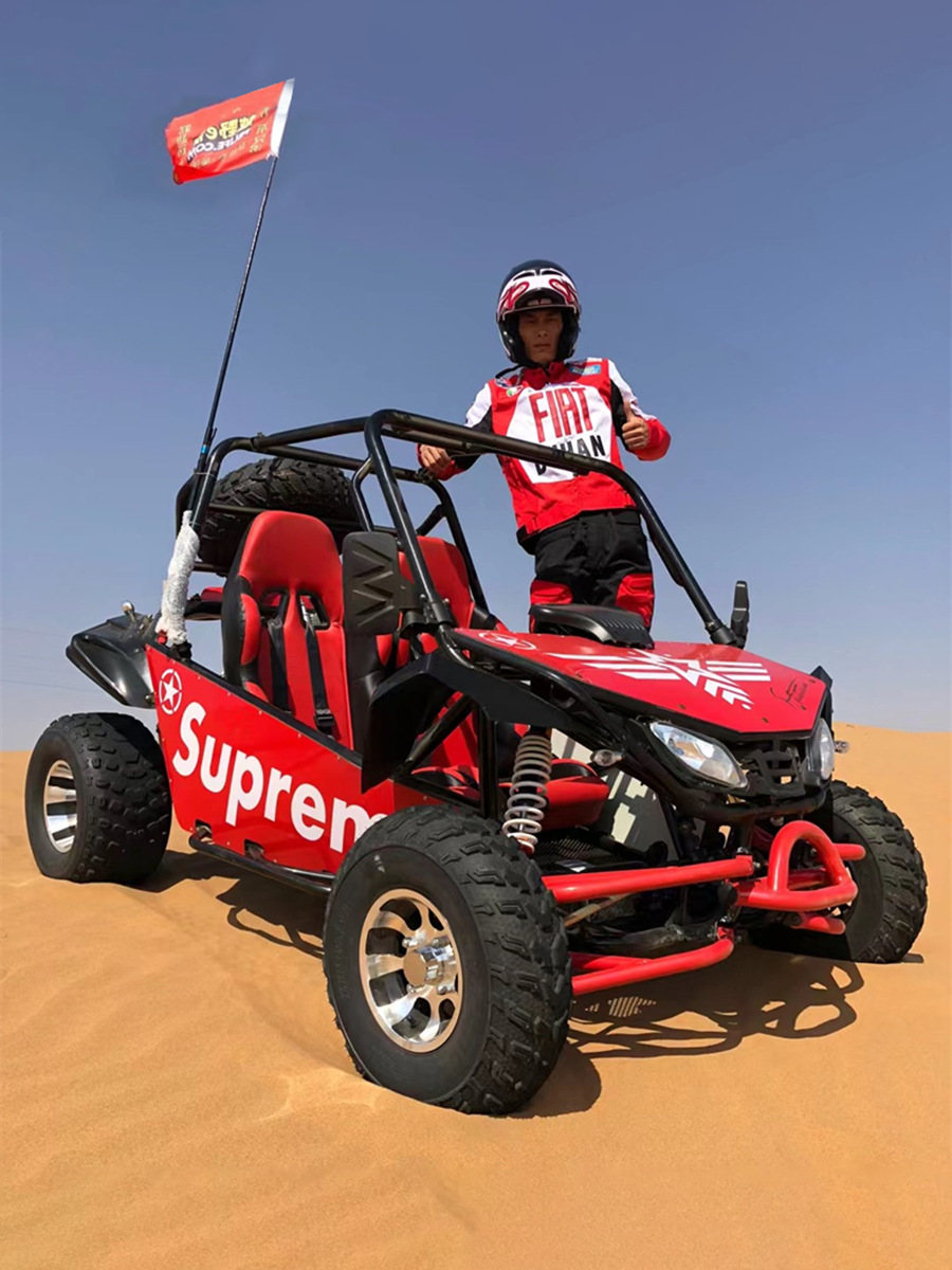 Todo terreno ATV de cuatro ruedas todoterreno kart 200cc gasolina adulto motocicleta patio de recreo escénico doble ATV