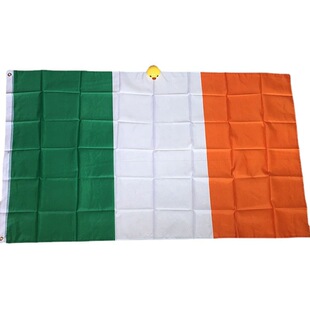 Cross-border supply manufacturers national day Irish flag 90 * 150cm polyester cloth watermark Irish flag