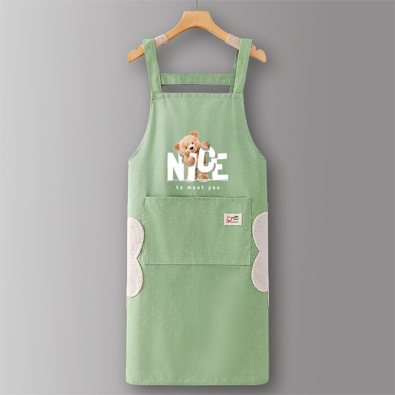 녹색 SJ636NI 곰 순면 스트랩은 손으로 닦을 수 있습니다.