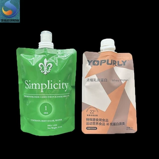 定制500ml乳白站立吸嘴袋 洗衣液包装袋小苏打清洗剂饮料软包装袋