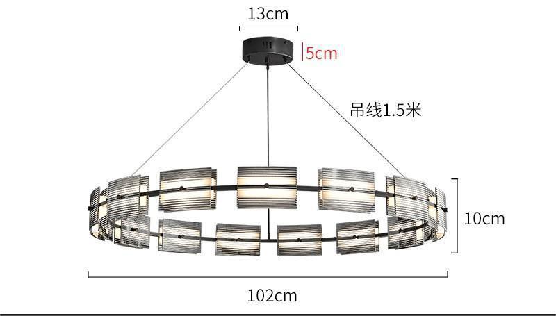 Diámetro del anillo 102 cm