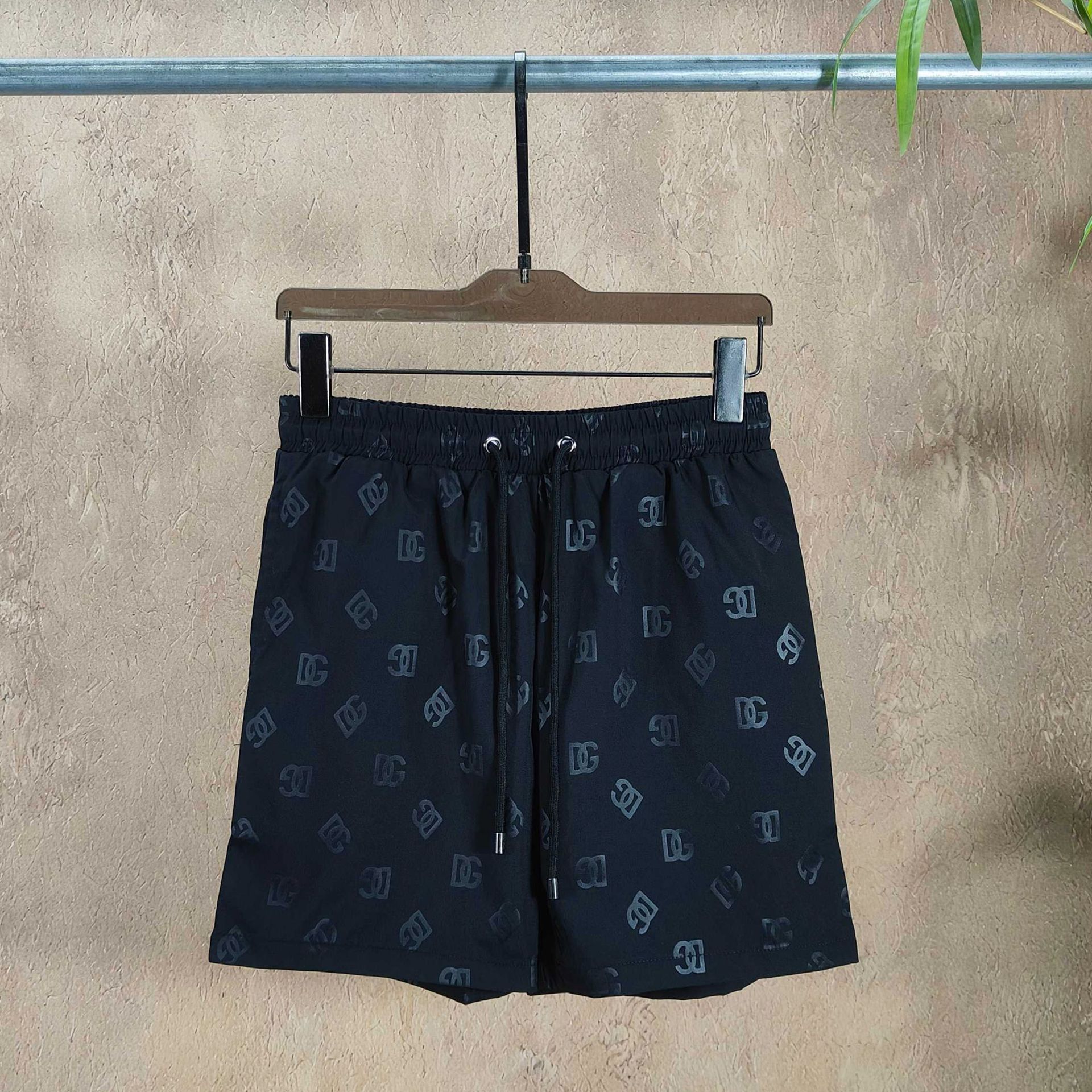 Cross-border DG Summer New Letter Print Beach Shorts Trendy Casual Five-Point Shorts Unisex European Style Alternative