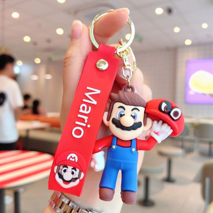 Dibujos animados pvc serie de anime llavero juego de marea muñeca llavero de coche bolsa colgante máquina de garra regalo al por mayor