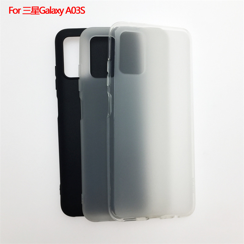 SuitAble for SAmsung GAlAxy A03s 166mm Mobile Phone CAse Protective Cover Frosted Pudding MAteriAl TPU