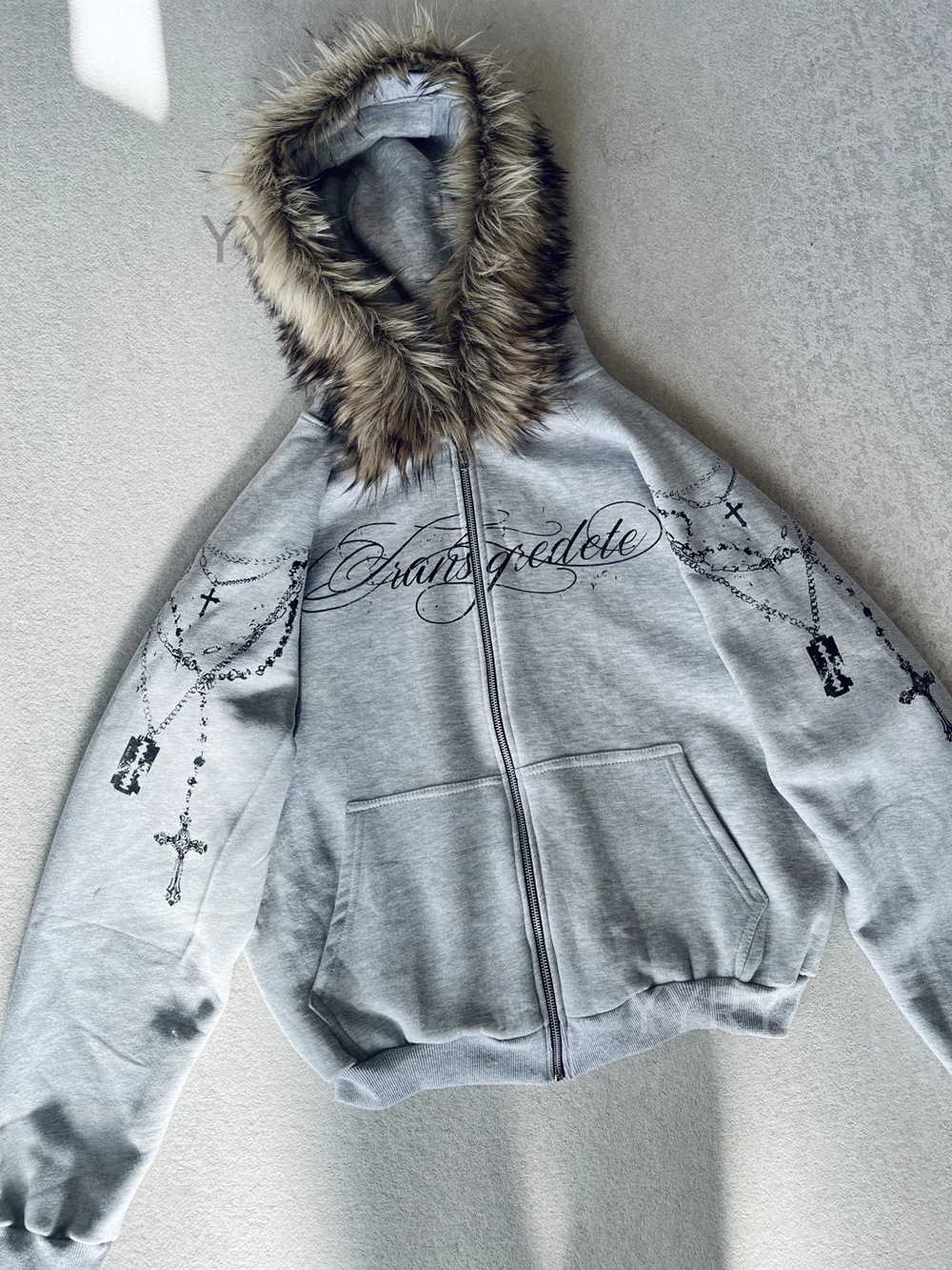 Gray sweatshirt