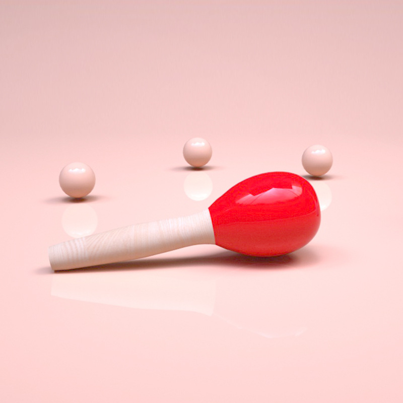 Instrumento musical de Orff Bola de arena de madera de haya martillo de arena grande agarrar y perseguir bebé recién nacido bebé juguete lote