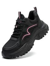 Women's Fashion Lace Up Front Work Safety Shoes Casual